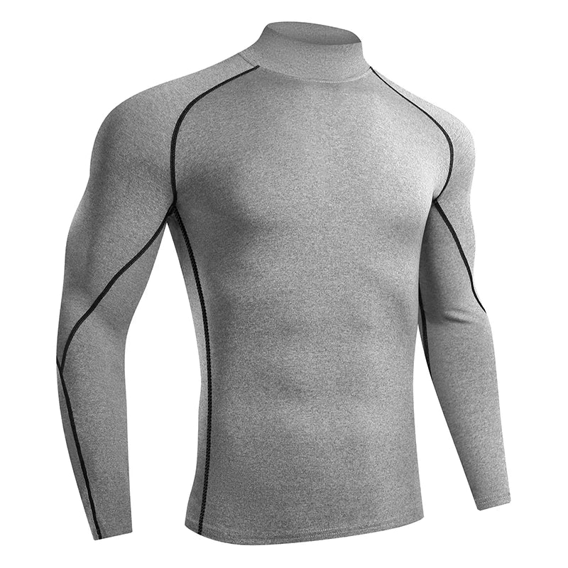 Men Running T Shirt Quick Dry Bodybuilding Sport Shirt Long Sleeve Compression Top Fitness Tight Rashgard Gym T-Shirt Men
