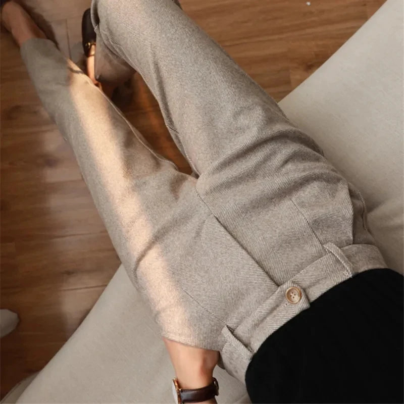 Woolen unibody Harem Pencil Pants 