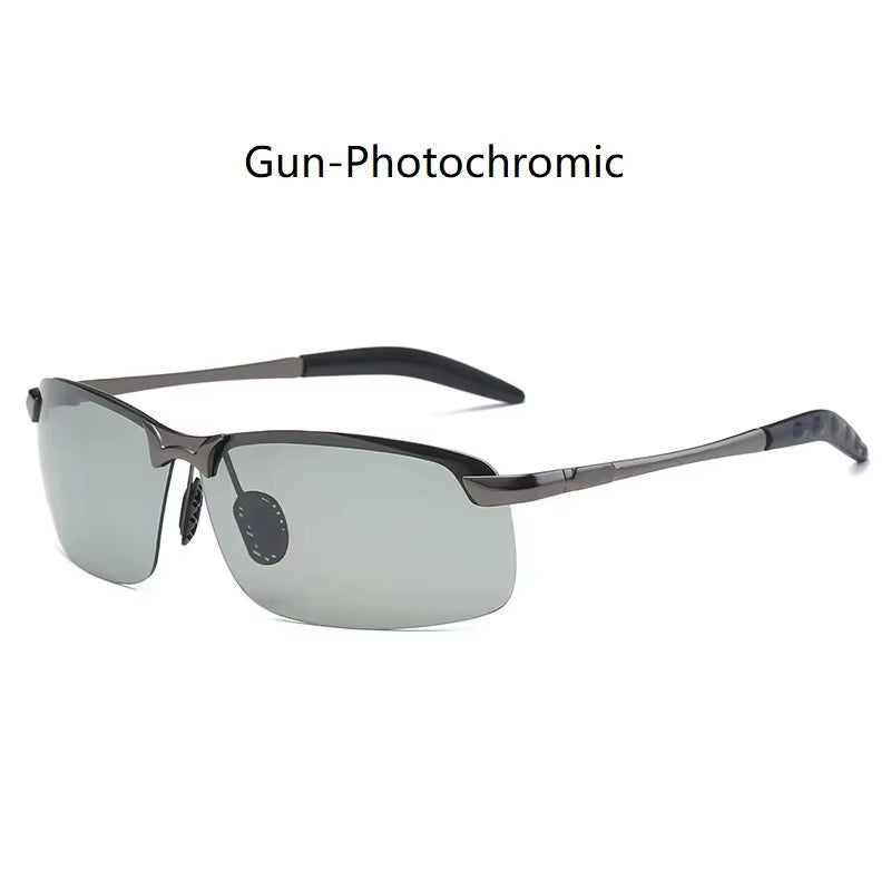 Men Photochromic Polarized Sunglasses 