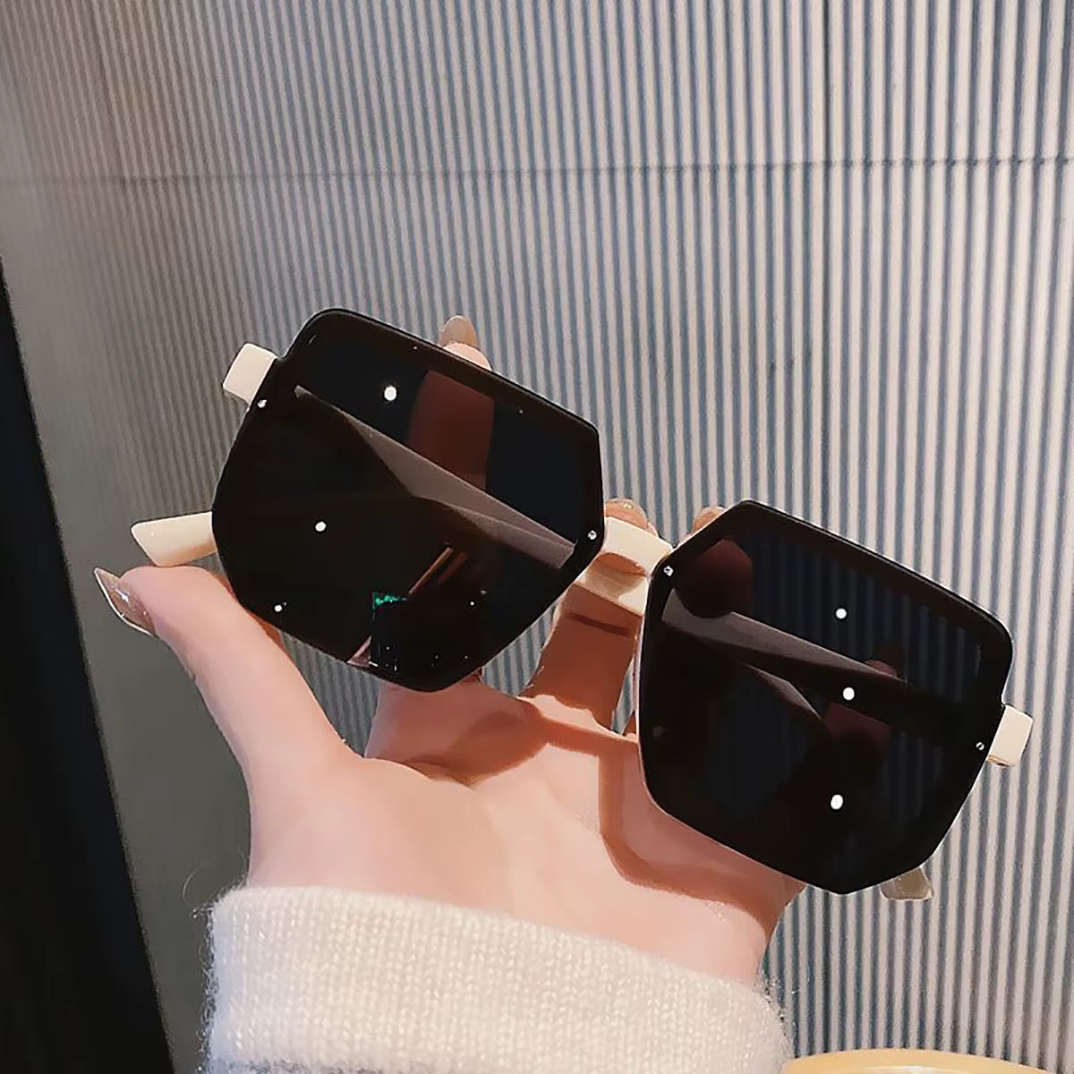 Big Frame Vintage Sunglasses Women Men Brand Square Sun Glasses Retro Eye Glasses Goggle for Male Female Polygon Sunglasses ﻿ ﻿