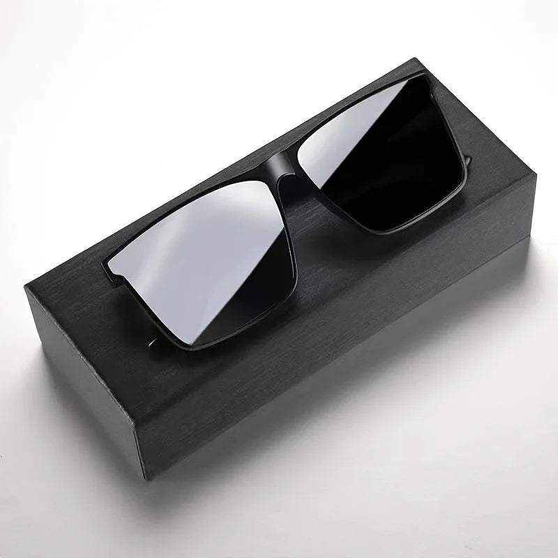 1Pc Men Simple Black Square Fashion Glasses
