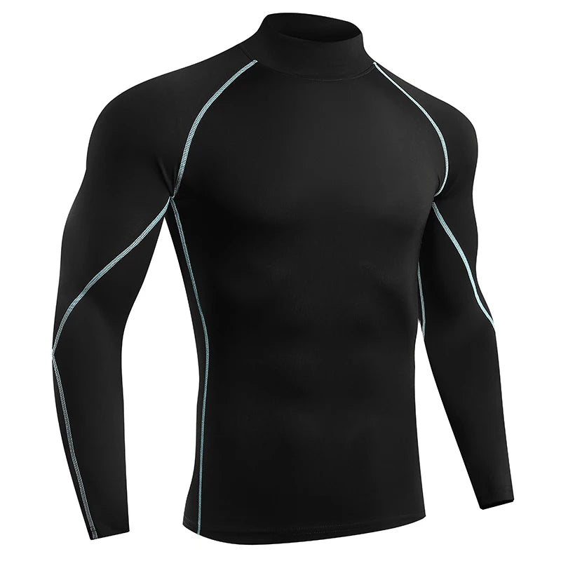 Men Running T Shirt Quick Dry Bodybuilding Sport Shirt Long Sleeve Compression Top Fitness Tight Rashgard Gym T-Shirt Men