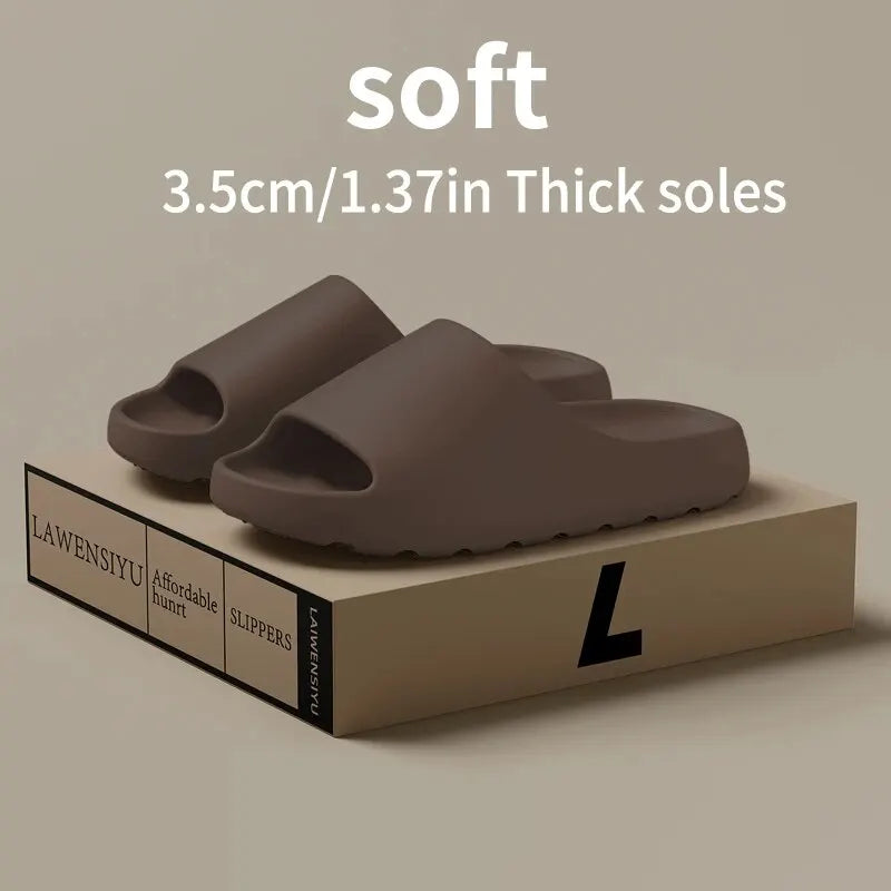 Coconut Slippers Feel like Stepping on Shit Thick-Soled Sandals Summer New Non-Slip Wearing Sandals