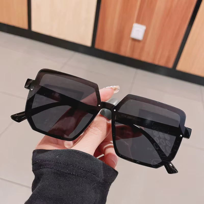 Big Frame Vintage Sunglasses Women Men Brand Square Sun Glasses Retro Eye Glasses Goggle for Male Female Polygon Sunglasses ﻿ ﻿