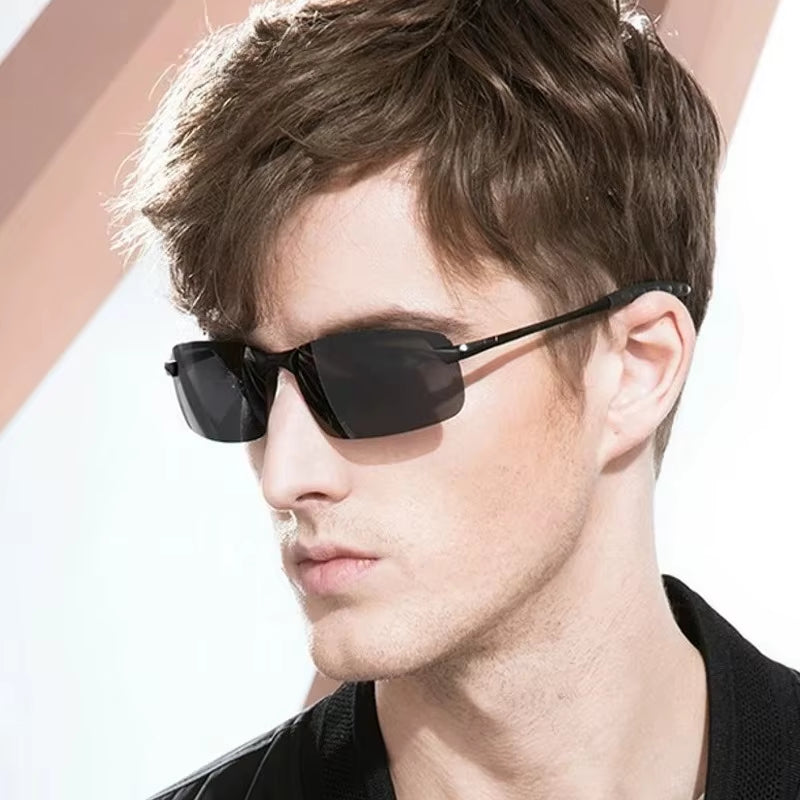 Men Photochromic Polarized Sunglasses 